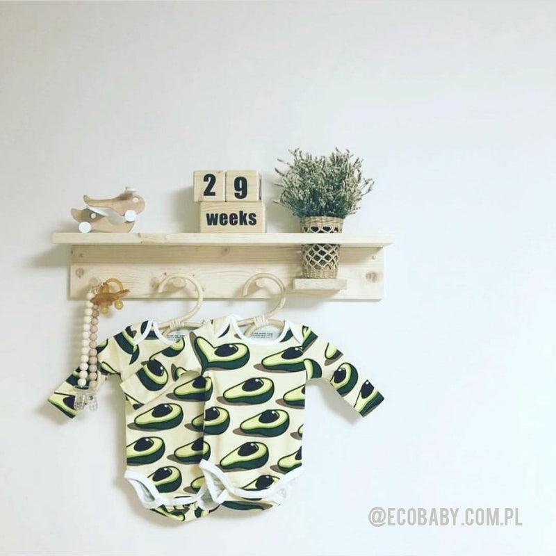 Long Sleeve Baby Bodysuit YOU'RE THE AVOCADO TO MY TOAST-Baby Bodysuits-sleep-no-more