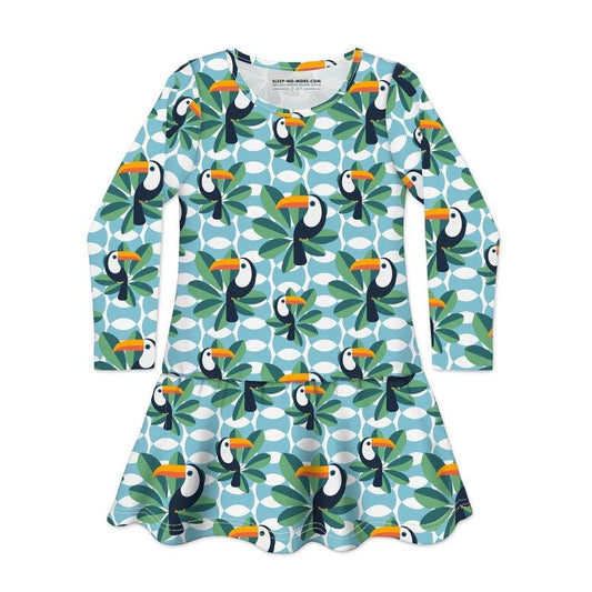 Long Sleeve Dress IF YOU CAN, TOUCAN TOO-Dresses-sleep-no-more