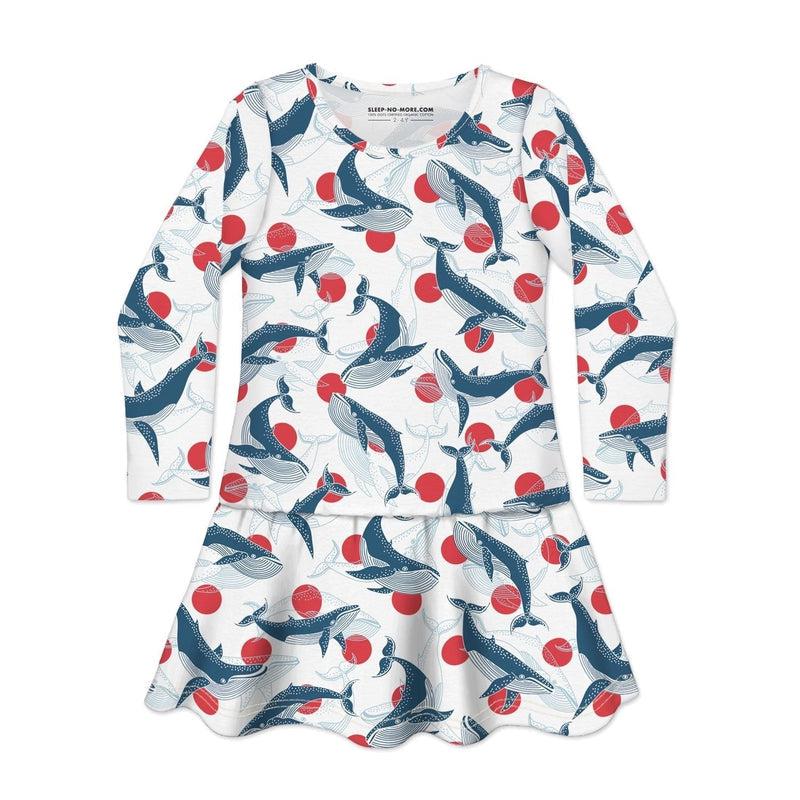 Long Sleeve Dress WHALE, THAT'S AWKWARD-Dresses-sleep-no-more