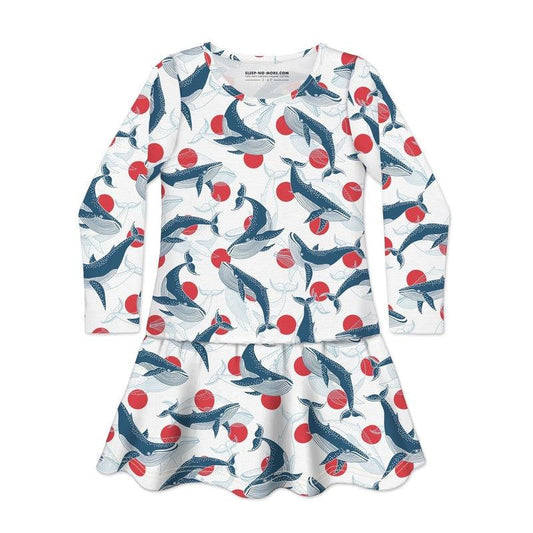 Long Sleeve Dress WHALE, THAT'S AWKWARD-Dresses-sleep-no-more