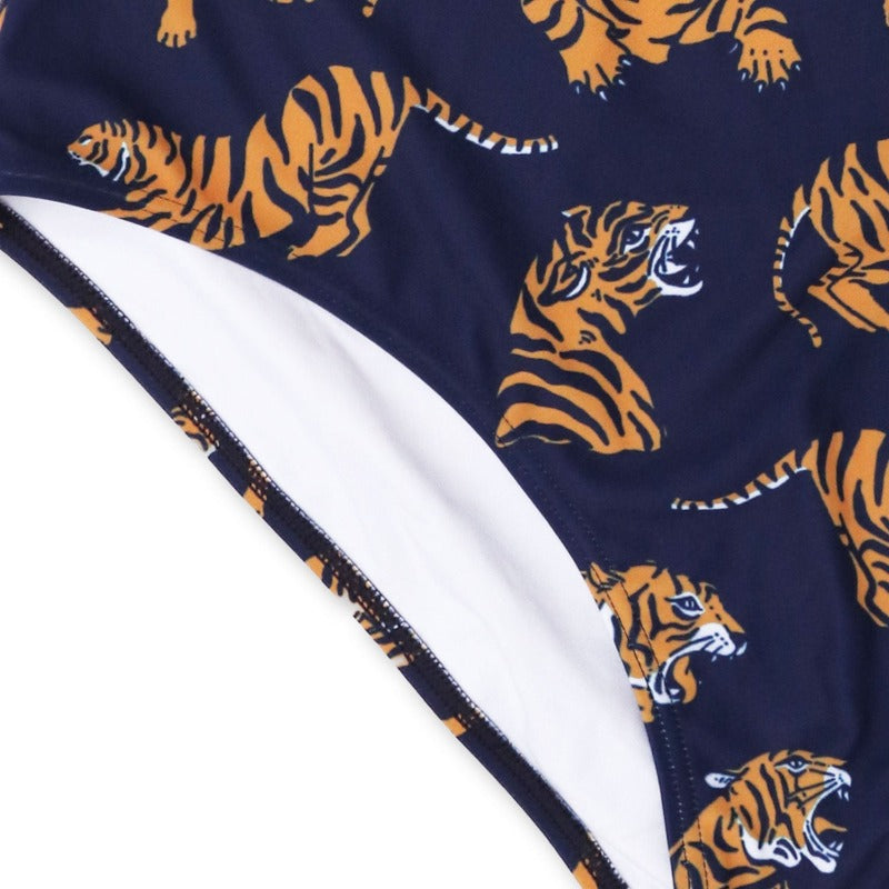 Adult Swimwear ▪︎ One Piece ▪︎ OLD SCHOOL TIGER ▪︎ BLUE