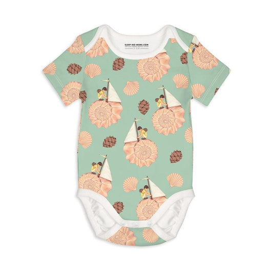 Short Sleeve Baby Bodysuit AND THE WALLS BECAME THE WORLD ALL AROUND-Baby Bodysuits-sleep-no-more