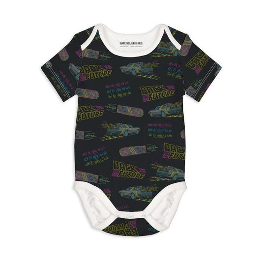 Short Sleeve Baby Bodysuit BACK TO THE FUTURE 04-Baby Bodysuits-sleep-no-more