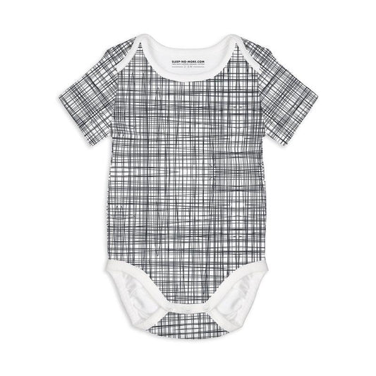 Short Sleeve Baby Bodysuit BREAD AND BUTTER-Baby Romper-sleep-no-more