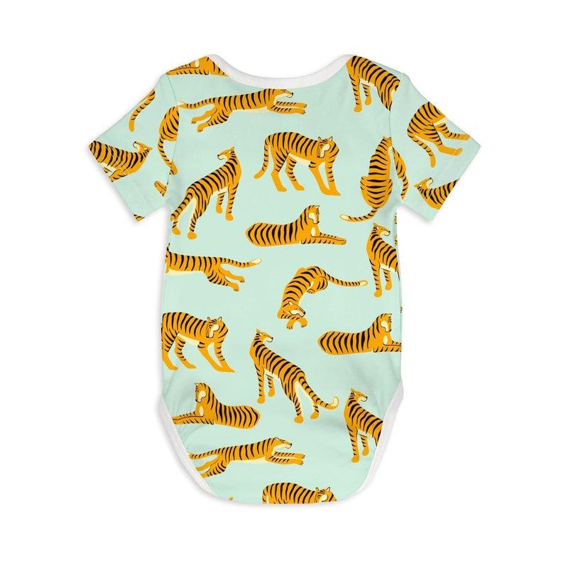 Short Sleeve Baby Bodysuit DON'T CHANGE YOUR STRIPES-Baby Romper-sleep-no-more