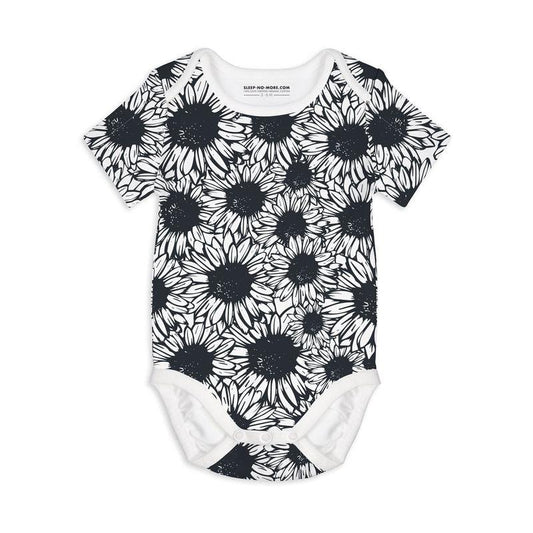 Short Sleeve Baby Bodysuit FLOWER POWER-Baby Romper-sleep-no-more