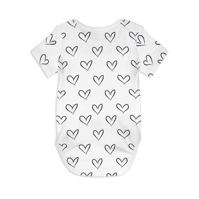 Short Sleeve Baby Bodysuit FOLLOW YOUR HEART-Baby Romper-sleep-no-more