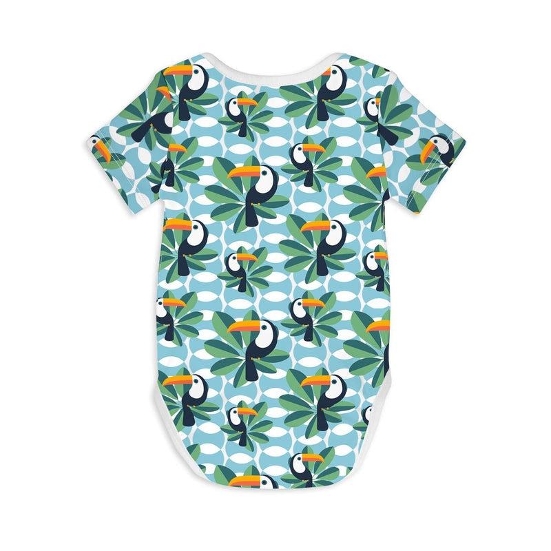 Short Sleeve Baby Bodysuit IF I CAN, TOUCAN TOO-Baby Romper-sleep-no-more
