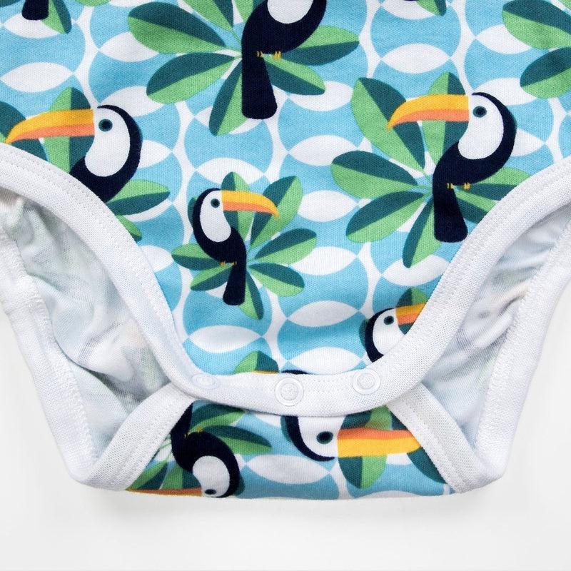 Short Sleeve Baby Bodysuit IF I CAN, TOUCAN TOO-Baby Romper-sleep-no-more