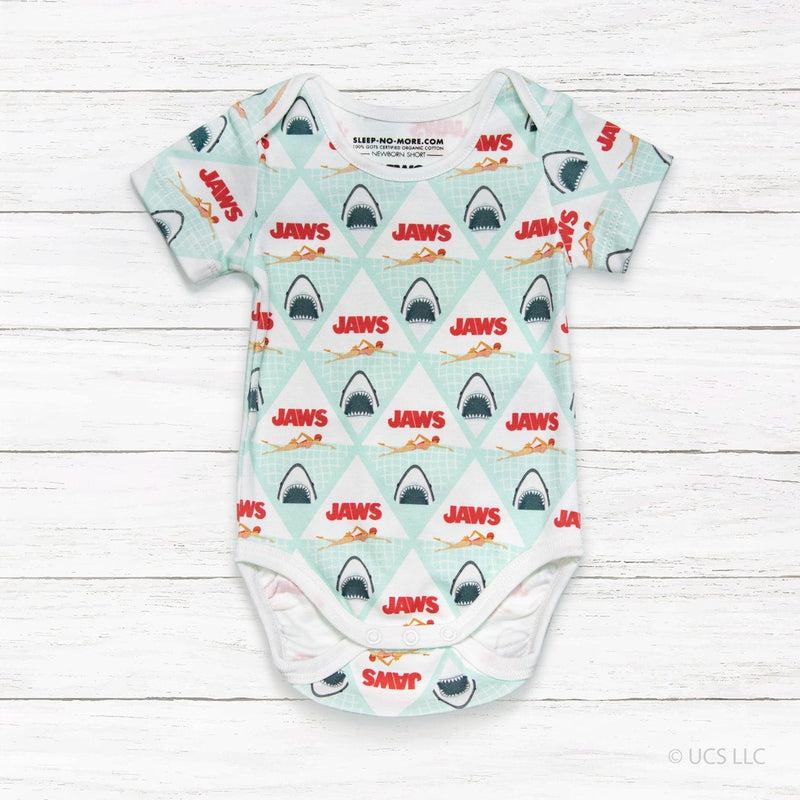 Short Sleeve Baby Bodysuit JAWS 01-Baby Romper-sleep-no-more