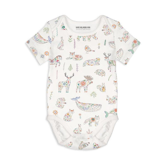 Short Sleeve Baby Bodysuit LESS IS ENOUGH-bodysuits-sleep-no-more