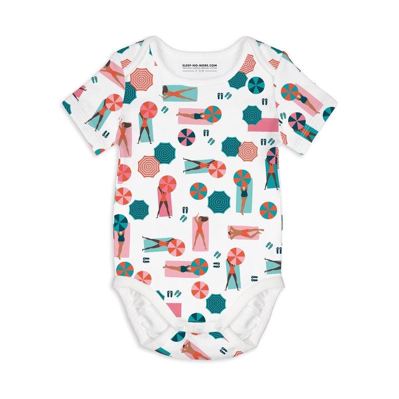 Short Sleeve Baby Bodysuit LIFE IS A BEACH-Baby Bodysuits-sleep-no-more