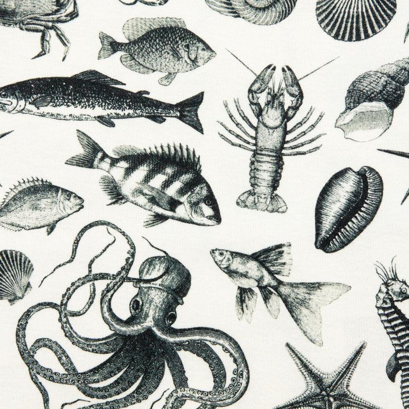 Short Sleeve Baby Bodysuit LOTS OF FISH IN THE SEA-bodysuits-sleep-no-more
