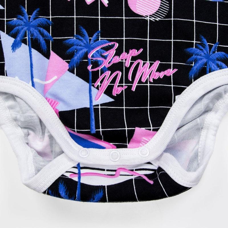 Short Sleeve Baby Bodysuit MIAMI VICE-bodysuits-sleep-no-more