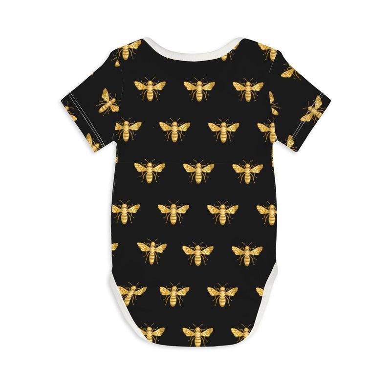 Short Sleeve Baby Bodysuit OH BEEHAVE!-bodysuits-sleep-no-more