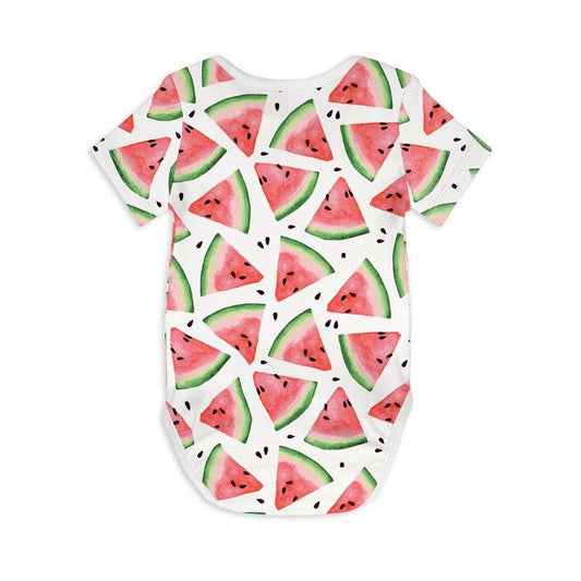 Short Sleeve Baby Bodysuit ONE IN A MELON-bodysuits-sleep-no-more