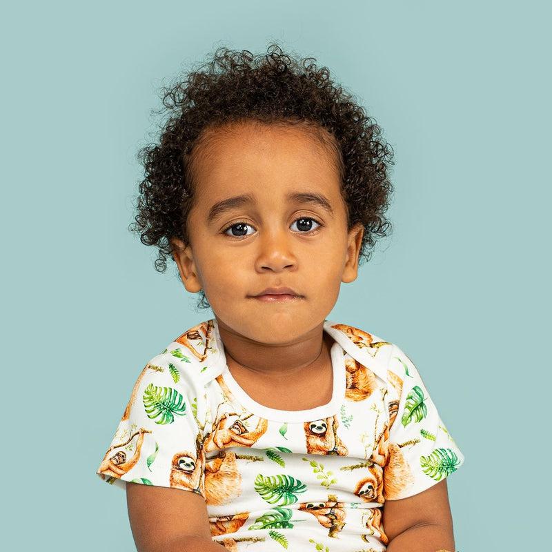 Short Sleeve Baby Bodysuit THE BAGS UNDER MY EYES-bodysuits-sleep-no-more