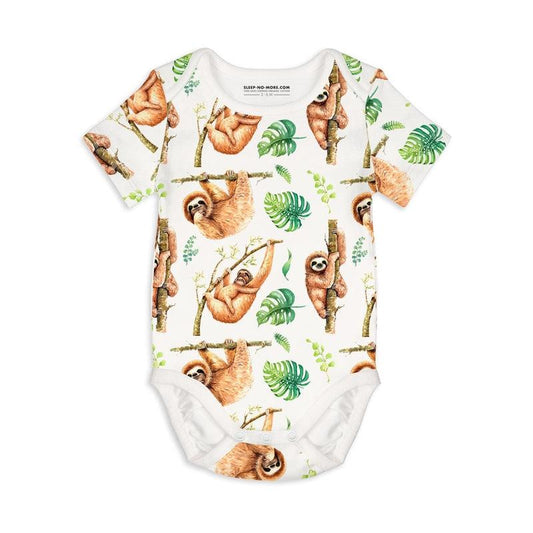 Short Sleeve Baby Bodysuit THE BAGS UNDER MY EYES-bodysuits-sleep-no-more