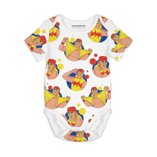 Short Sleeve Baby Bodysuit WHATCHA GONNA DO-baby bodysuit-sleep-no-more
