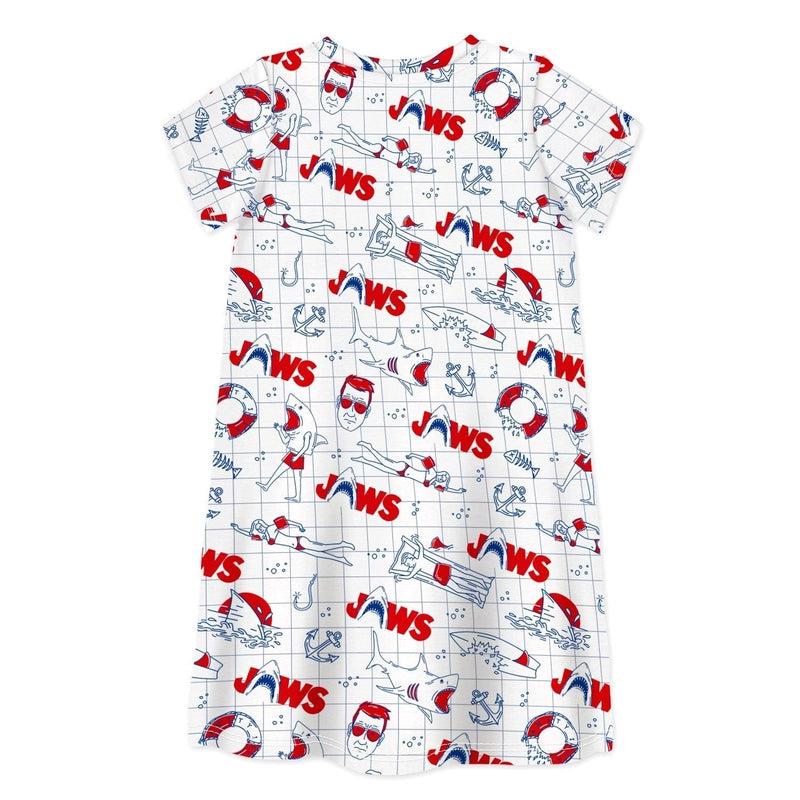 Short Sleeve Dress JAWS 03-kids dresses-sleep-no-more