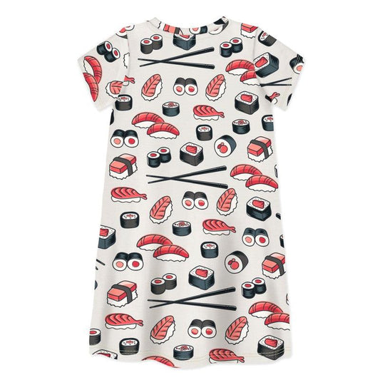 Short Sleeve Dress LET'S ROLL!-kids dresses-sleep-no-more