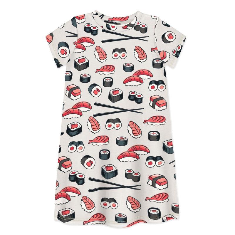 Short Sleeve Dress LET'S ROLL!-kids dresses-sleep-no-more