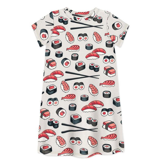 Short Sleeve Dress LET'S ROLL!-kids dresses-sleep-no-more