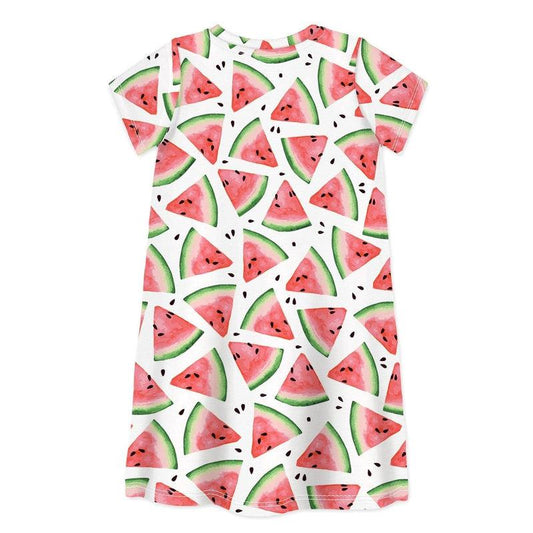 Short Sleeve Dress ONE IN A MELON-kids dresses-sleep-no-more