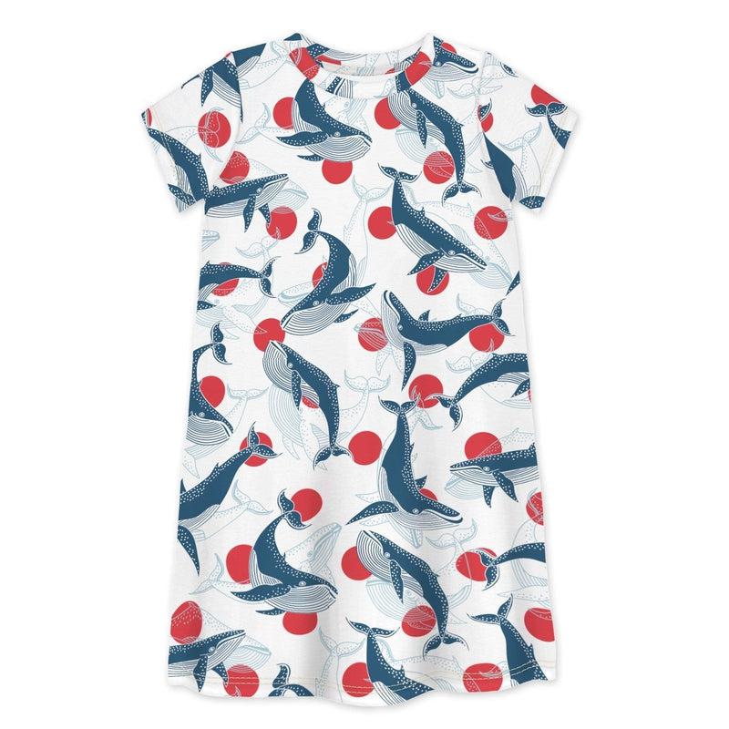 Short Sleeve Dress WHALE, THIS IS AWKWARD-kids dresses-sleep-no-more
