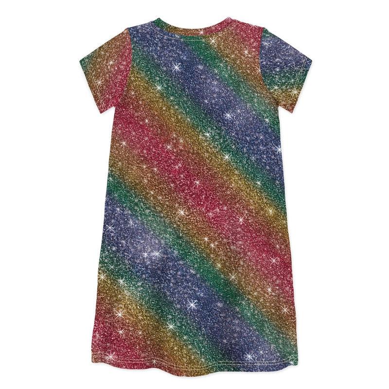 Short Sleeve Dress YES SIR, I CAN BOOGIE-kids dresses-sleep-no-more