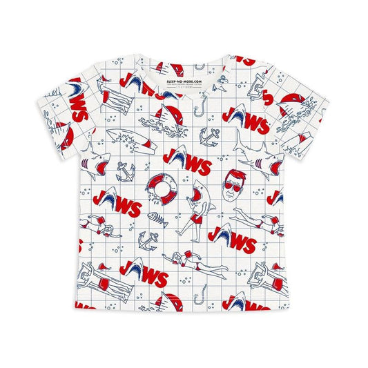 Short Sleeve T-shirt JAWS 03-Kids T-Shirts-sleep-no-more