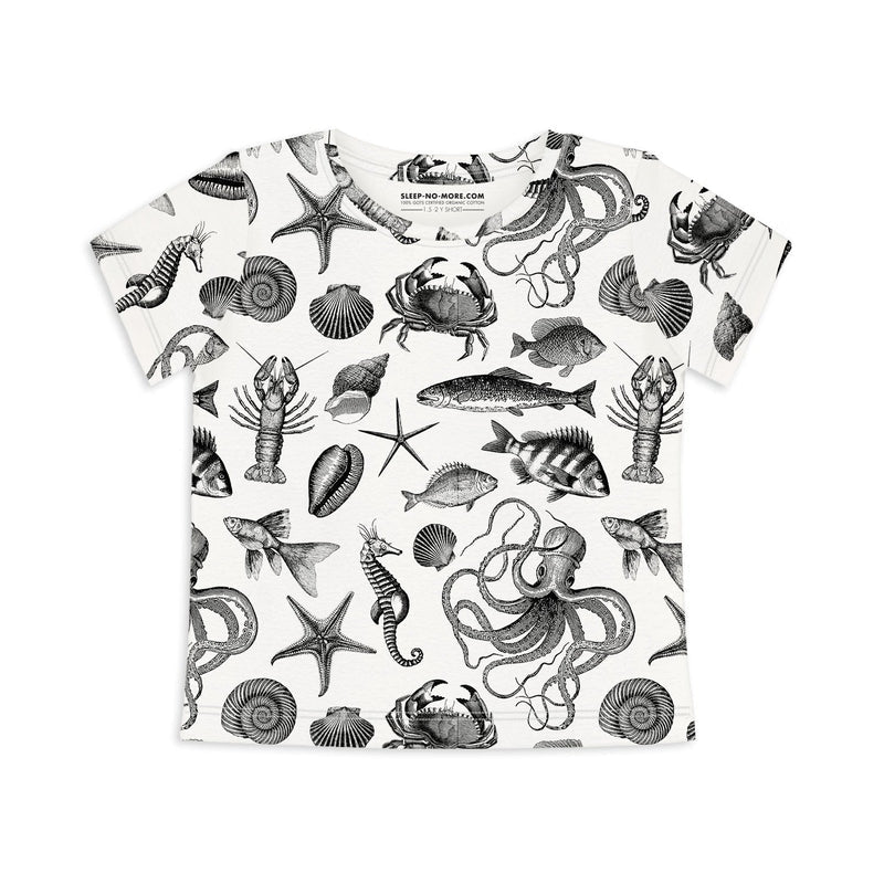Short Sleeve T-shirt LOTS OF FISH IN THE SEA-Kids T-Shirts-sleep-no-more
