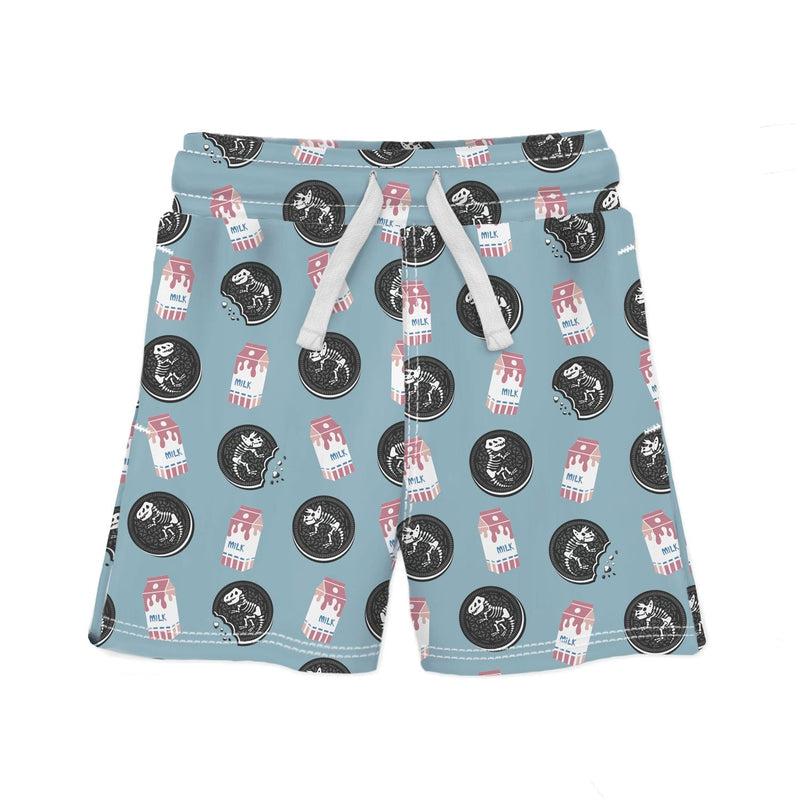 Track Shorts COOKIESAURUS REX-Kids Shorts-sleep-no-more